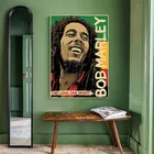 Картина на холсте с изображением знаменитого певца Боба Марли, художественные плакаты и принты