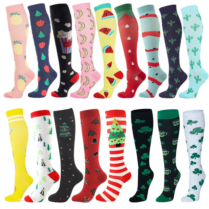 Носки компрессионные HUAYASX спортивные для мужчин и женщин нейлоновые чулки с