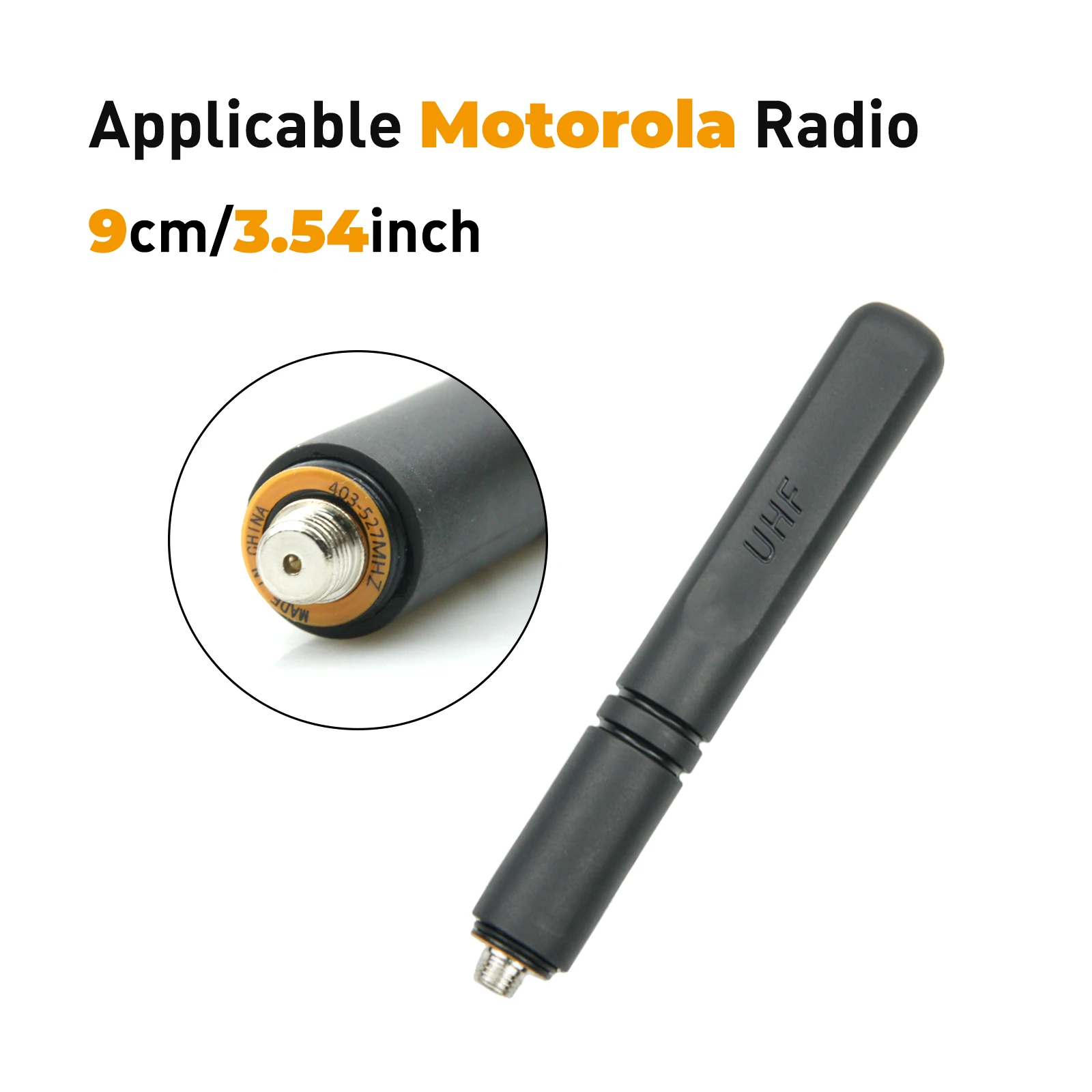 

Motorola 400mhz Short Antenna UHF 403-527Mhz Antenna for Motorola Xir P8668 P6600 P6620 P8608 Digital Walkie Talkies