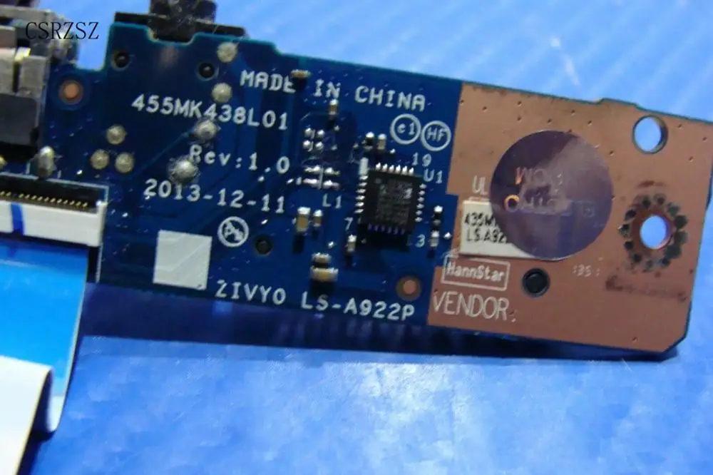 Оригинальная аудиоплата для ноутбука Lenovo YOGA 2 13 USB-плата с кабелем ZIVY0 LS-A922P 455MK438L01