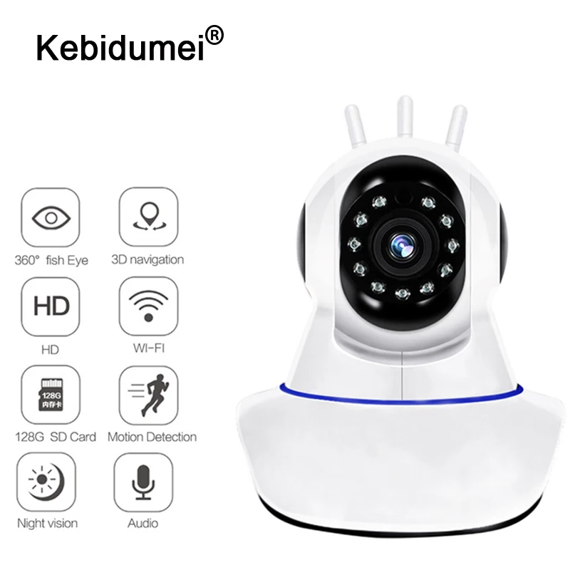Kebidumei 1080P камера ночного видения WIFI домашняя IP видеонаблюдения Wifi мини