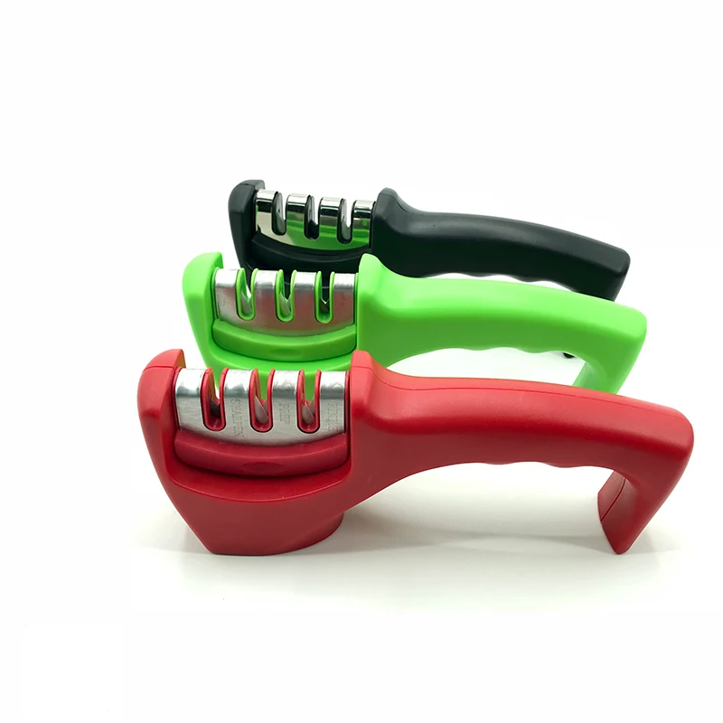 

2022 Three Stage Knife Sharpener Sharpener Ceramics Sharpening Stone Daily Sharpening Kitchen Gadgets Knives Accessories