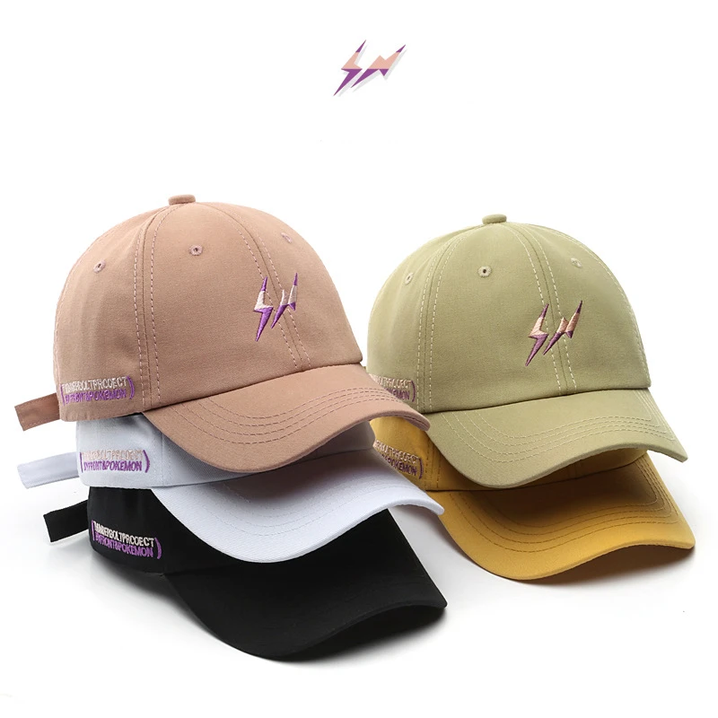 

New Trend Embroidered Baseball Cap Men's Outdoor Leisure Women's Sunscreen Sunshade Duck Tongue Hat Caps for Men Kpop Fashion