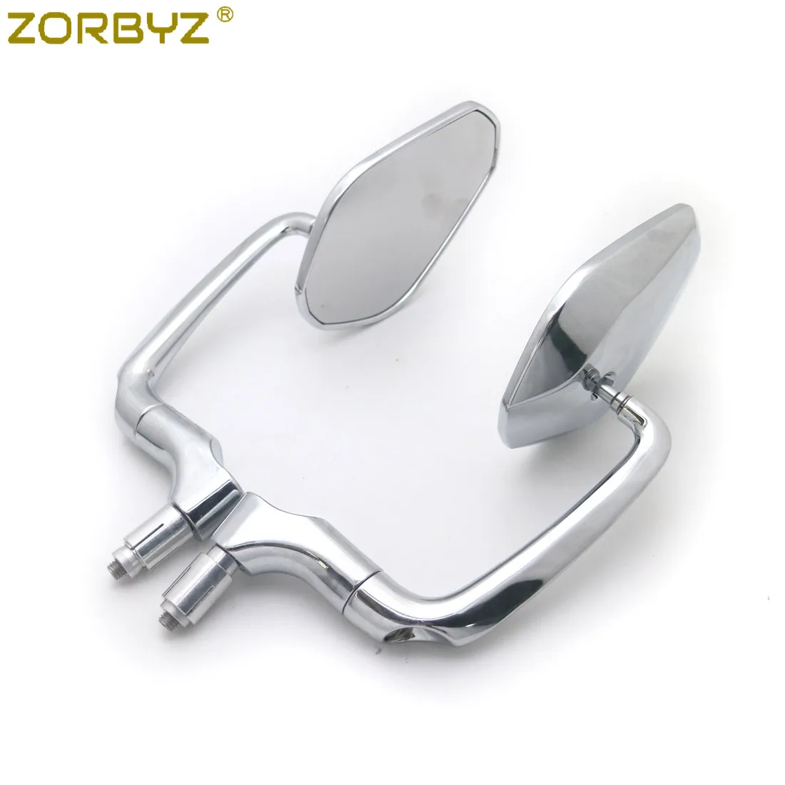 ZORBYZ пара 7/8 &quot22 мм хромированные боковые зеркала заднего вида на руль мотоцикла