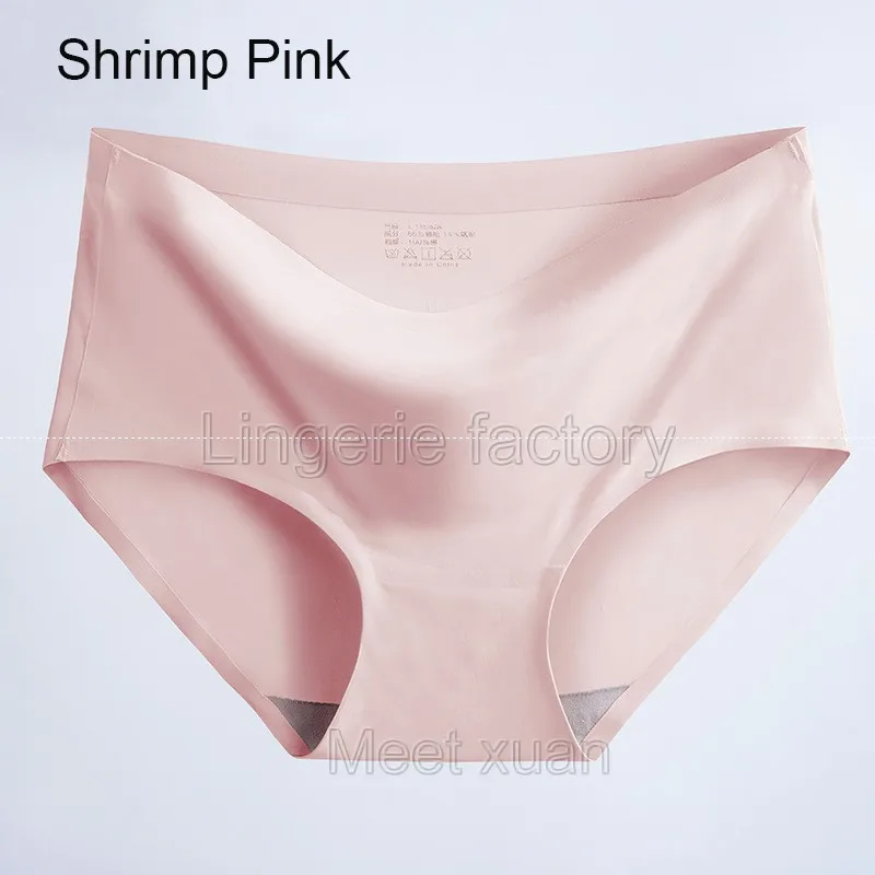 Shrimp red Высококачественные бесшовные трусы, нижнее белье, женские трусики, цельные хипстерские трусики, женское нижнее белье, нижнее белье - Цвет: Shrimp red