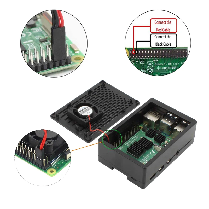 Raspberry Pi 4 2 ГБ 4 ГБ ОЗУ с ABS чехол источник питания алюминиевый теплоотвод Micro HDMI кабель для Raspberry Pi 4 Модель B Pi 4B Pi4