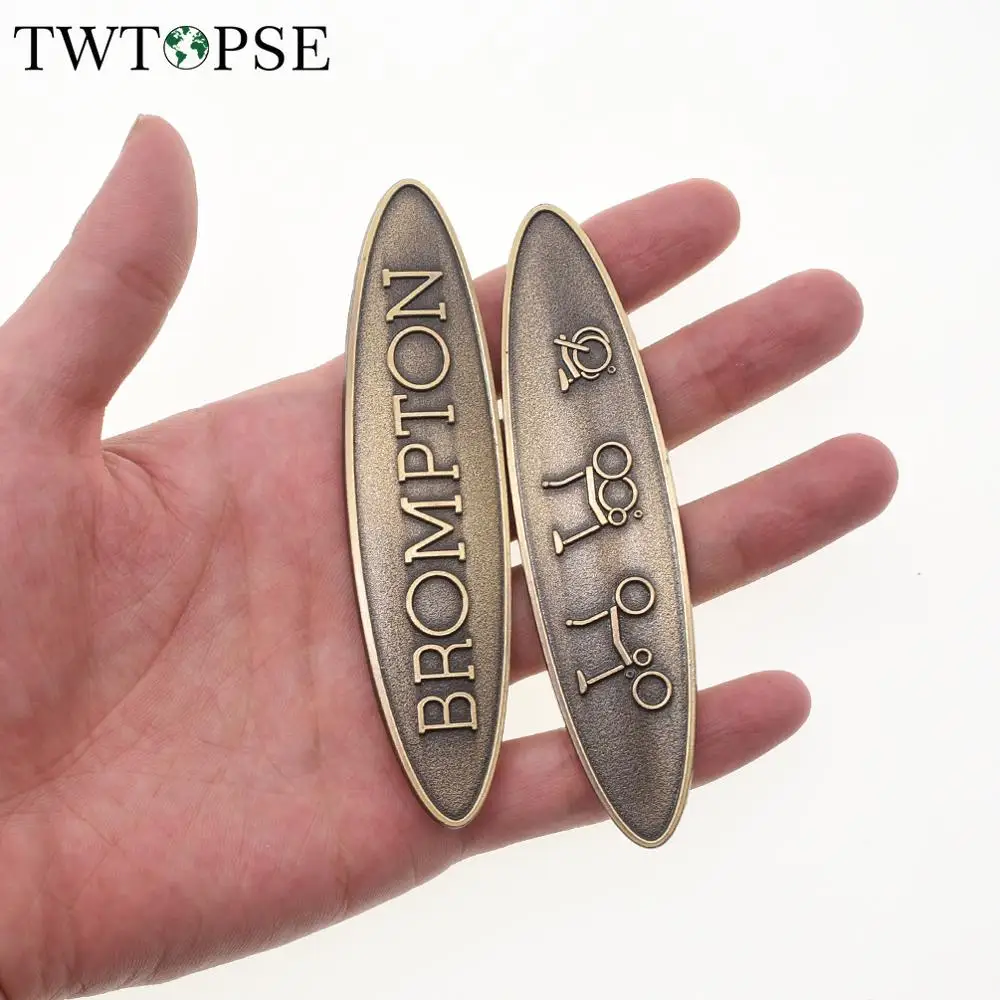 Металлический велосипедный стикер TWTOPSE значок s для головы Бромптона наклейка на