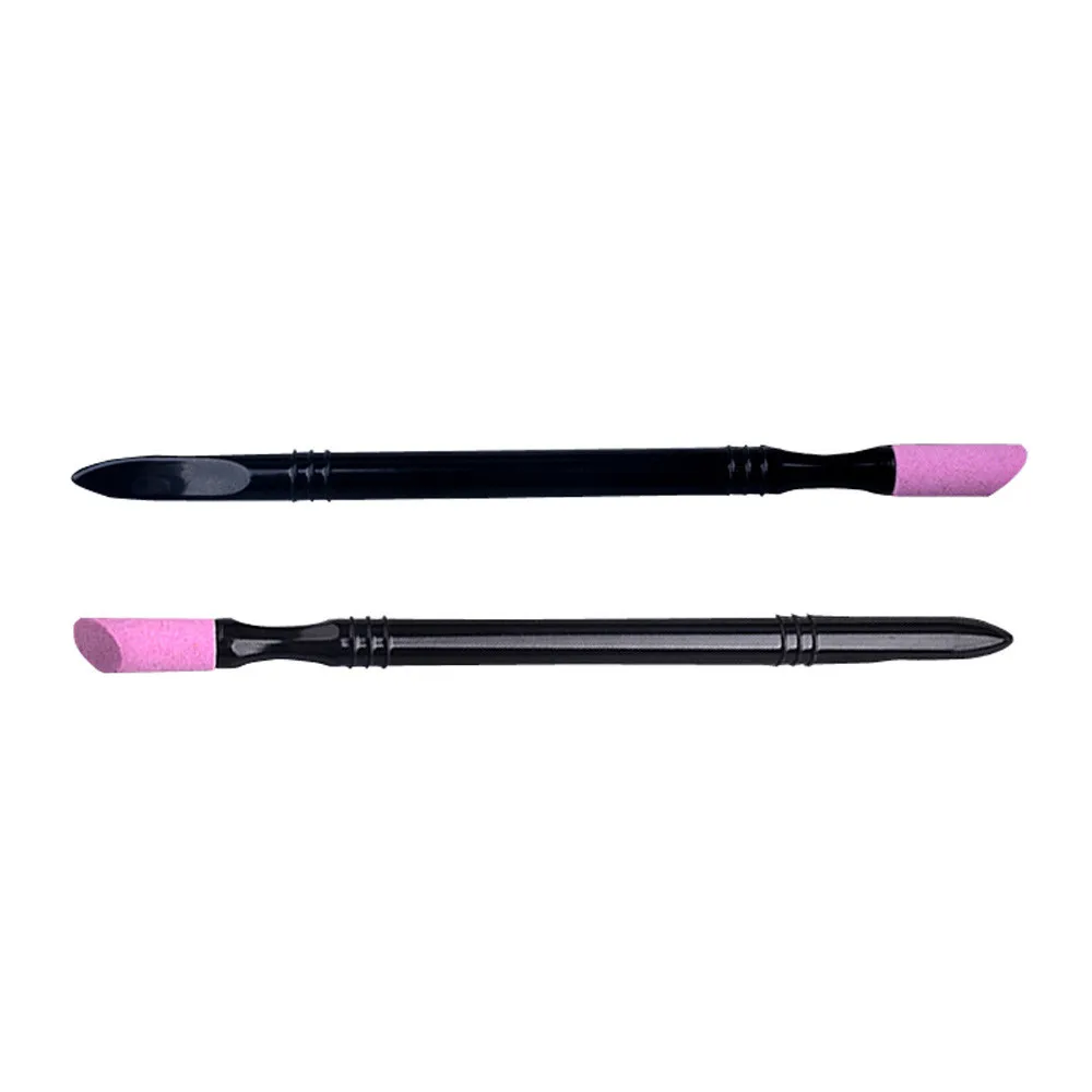 

2pcs Double-end Quartz Cuticle Pusher Trimmer Manicure Nail Art Tool