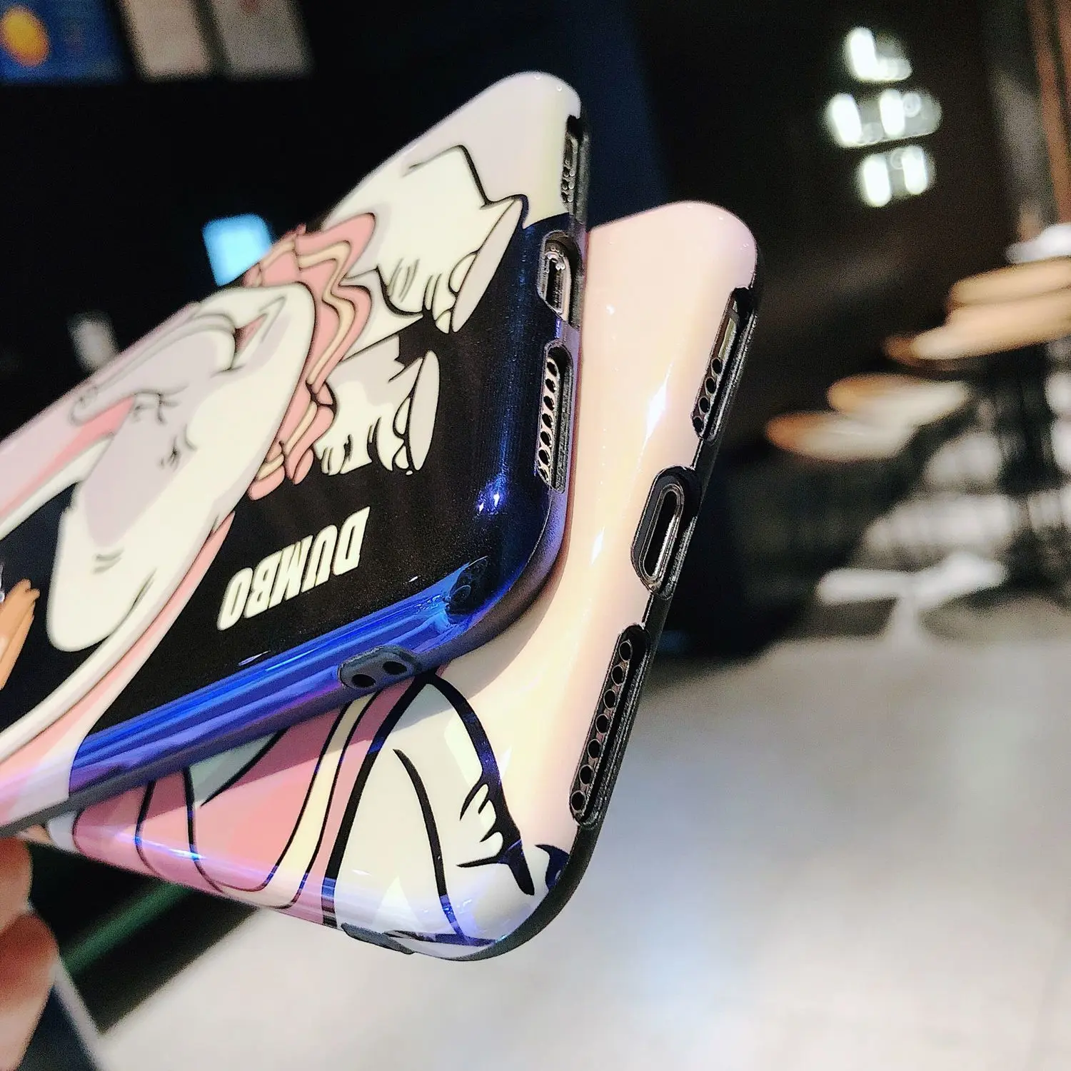 

Disney Dumbo with stand Blu-ray mobile phone case for iPhone 12promax/xs /xr/7/8plus/11promax/11/11pro/xsmax 6s/6sp