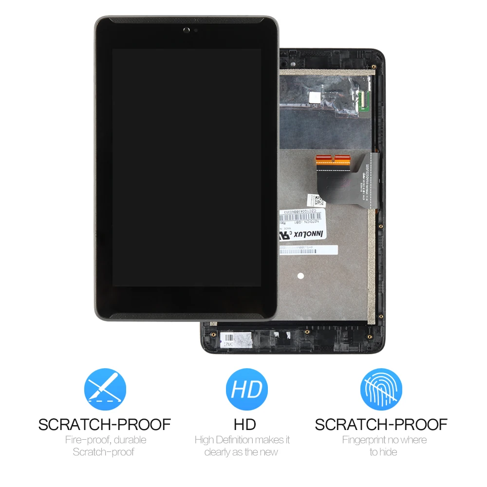 Для Asus Fonepad 7 ME372CG ME372 K00E ЖК-дисплей Матрица кодирующий преобразователь сенсорного экрана в сборе с рамкой планшетный ПК Ремонт