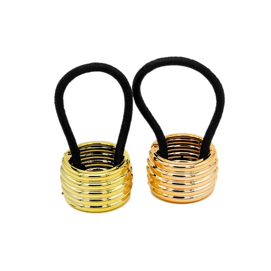

Woman Punk Stripe Ponytail Holder Hair Accessories Elastic Hair Band Girl's Rubber Band Hair Cuff Wrap Tie Band Ring Rope