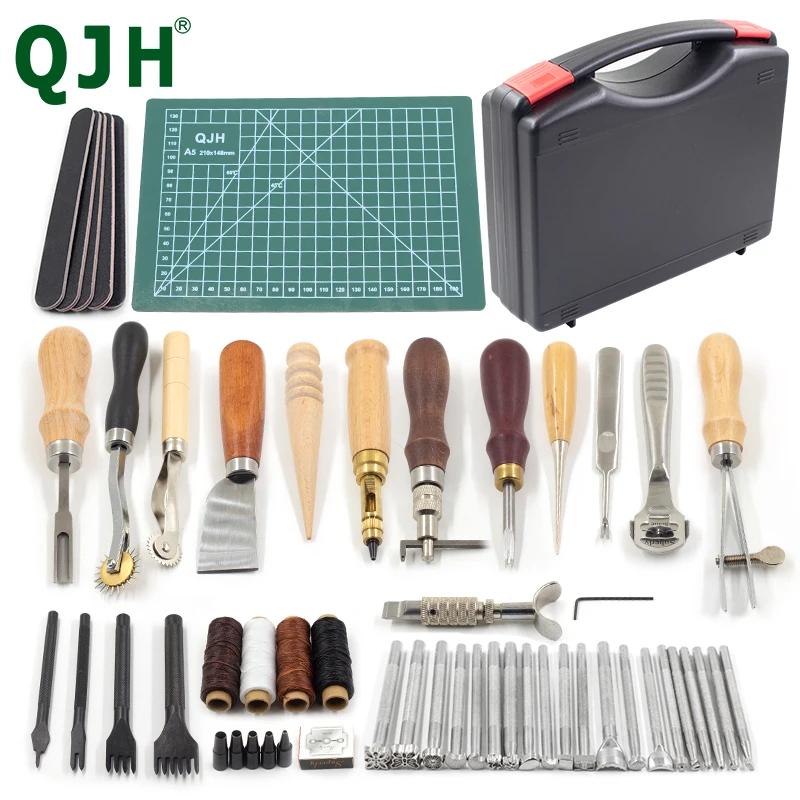 

Leather Craft Processing, Pointed Hole Punch, PVC Cutting Mat Is Durable And Self-Healing,Very Suitable For Leather Craft Making