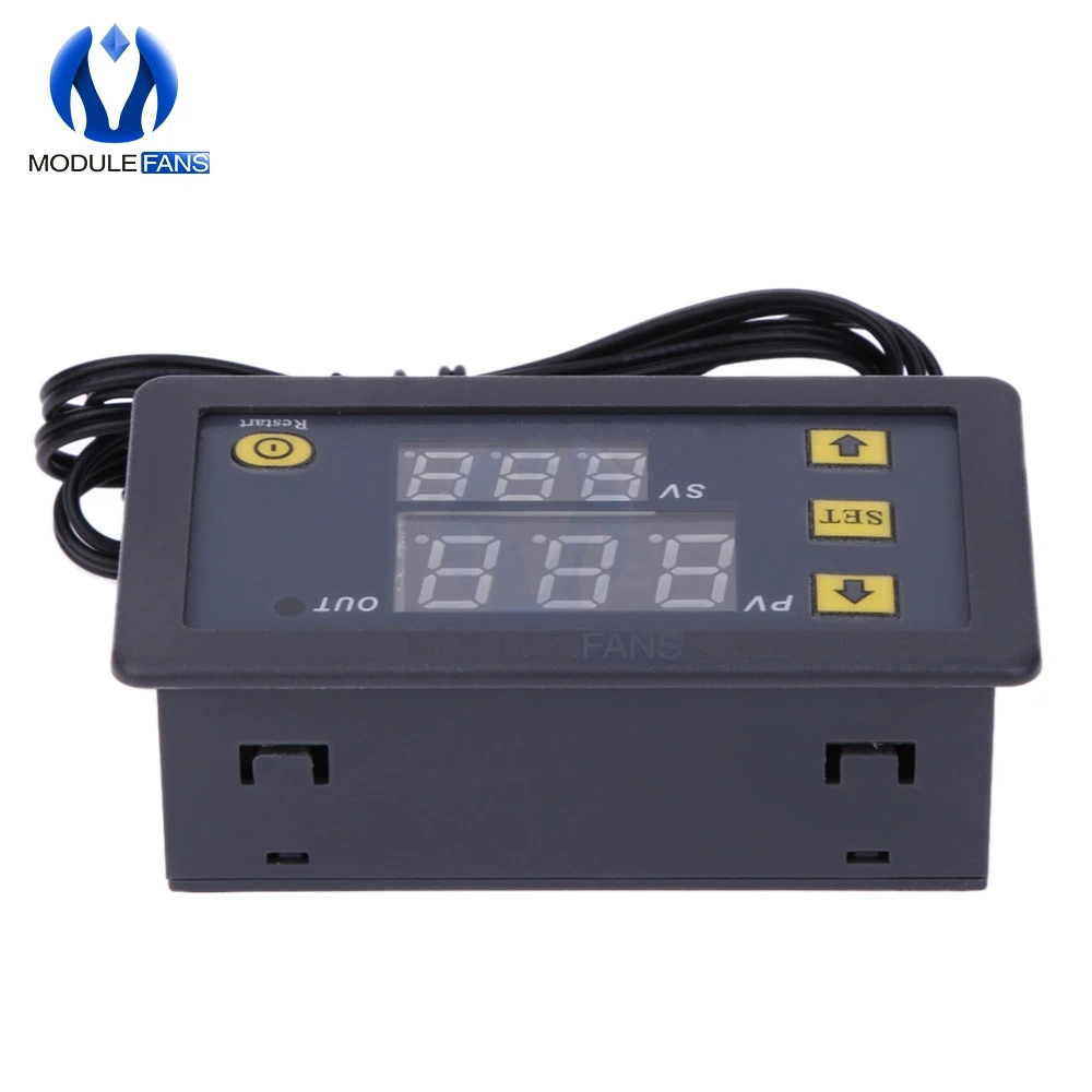 Цифровой светодиодный термостат W3230 высокоточный термометр датчик температуры