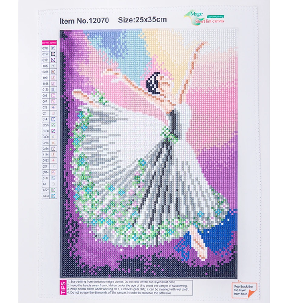

5d Full Round Drill Diamond Painting Angel girl Cross Stitch Diamond Embroidery Scenery pattern Mosaic Home Decor Christmas gift