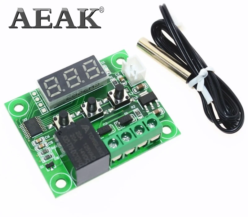 Терморегулятор AEAK W1209 термометр 12 В постоянного тока температура отопления