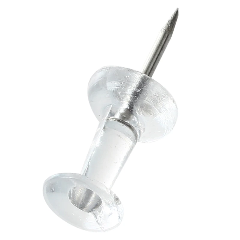 Прозрачные пластиковые нажимные булавки 80 шт. | Обустройство дома