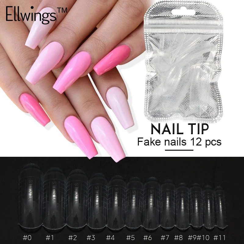 Ibcccndc 12 шт смешанные Nail Art желе поли гель накладные ногти строитель для быстрого