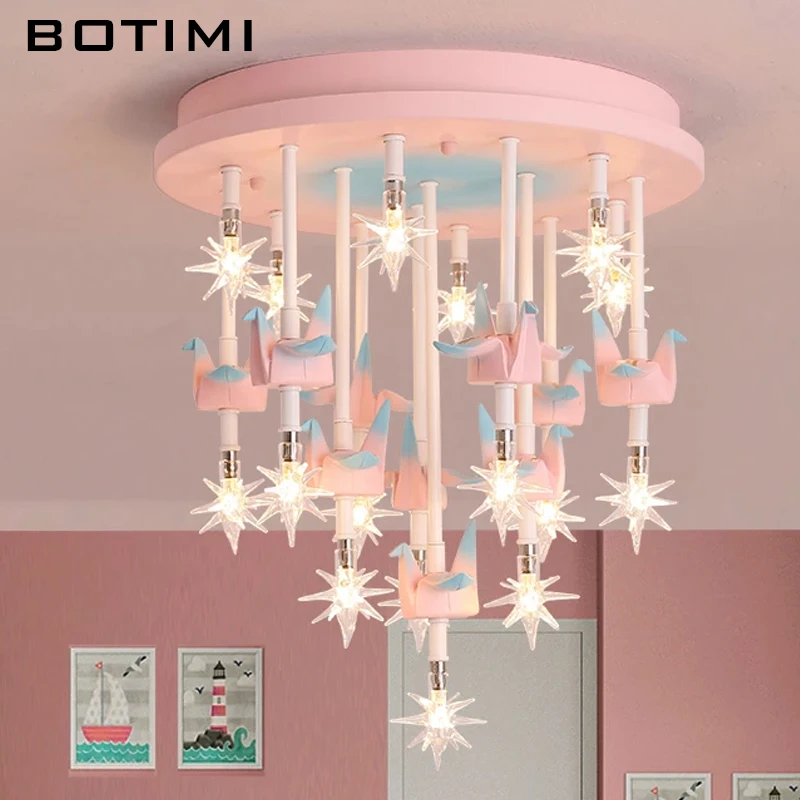 Потолочный светильник BOTIMI для детской комнаты лампа на потолок с мультяшным