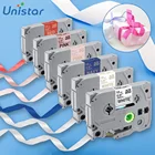 Unistar атласная лента 12 мм, совместимая с маркировочным устройством Brother AZe-R231 R234 RE34 R534 RE31
