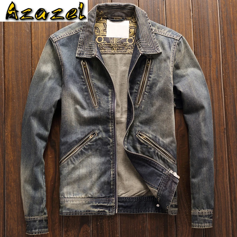 

European Style Male Dress Suit Denim Coats XXXL Loose Fit Punk Style Men's Jeans Overcoats Host Mens Wedding Jackets Coats A196