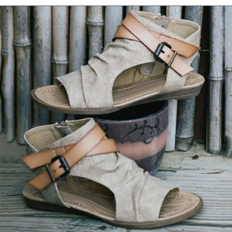 Женские сандалии размера плюс Большие размеры 36 42 Женская обувь на танкетке