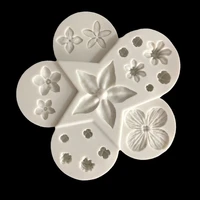 silicone concrete molds flower ceramic arts mould pottery handmade plaster mold