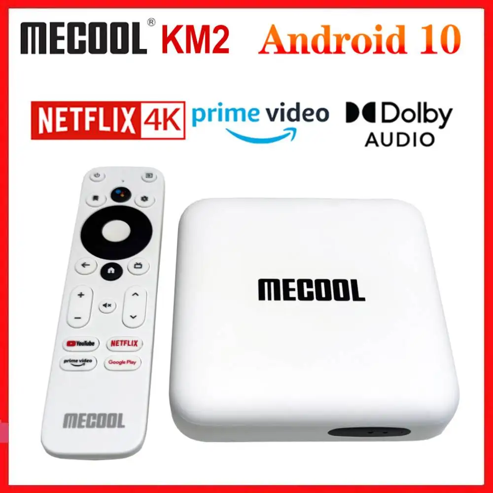 mecool km2 android 10 0 tv box km3 google certified androidtv 10 amlogic s905x2 atv android 10 km9 pro 4k media player 5g wifi free global shipping