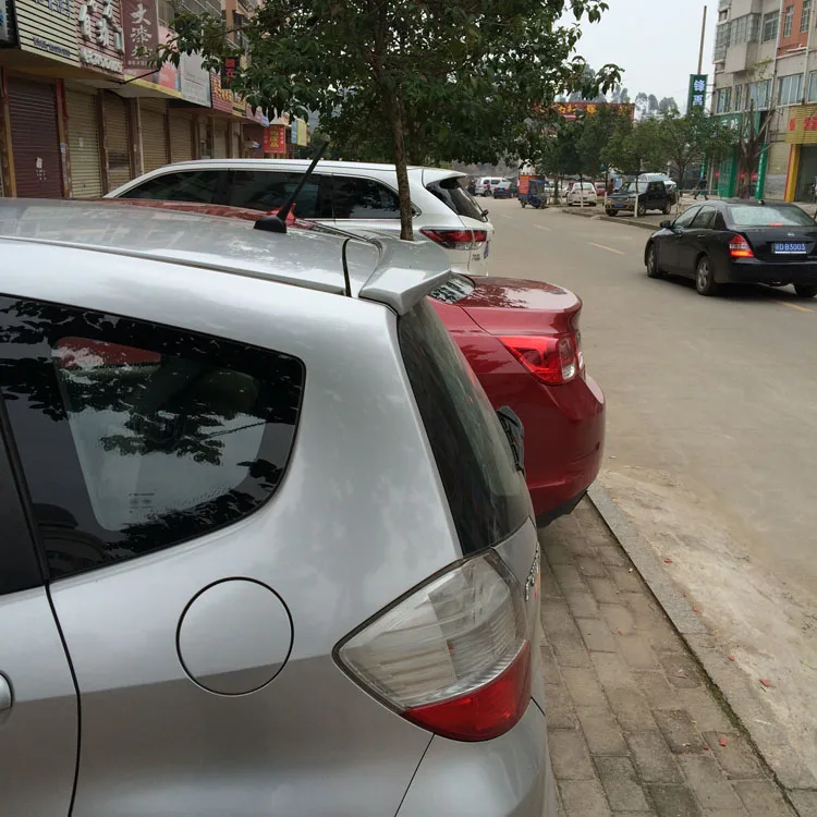 For Honda JAZZ Fit Spoiler 2008-2013 High Quality ABS Material Car Rear Wing Trunk Sport Decoration 2009 2010 2011 | Автомобили и