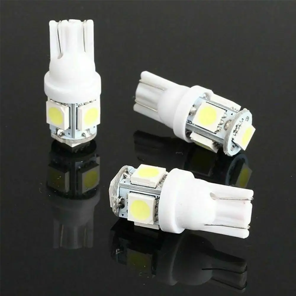 OLOMM 15pcs/Set Car T10 White LED 5050 5smd Wedge Light Bulb W5W 194 168 2825 158 192 12V For Stock Interior | Автомобили и