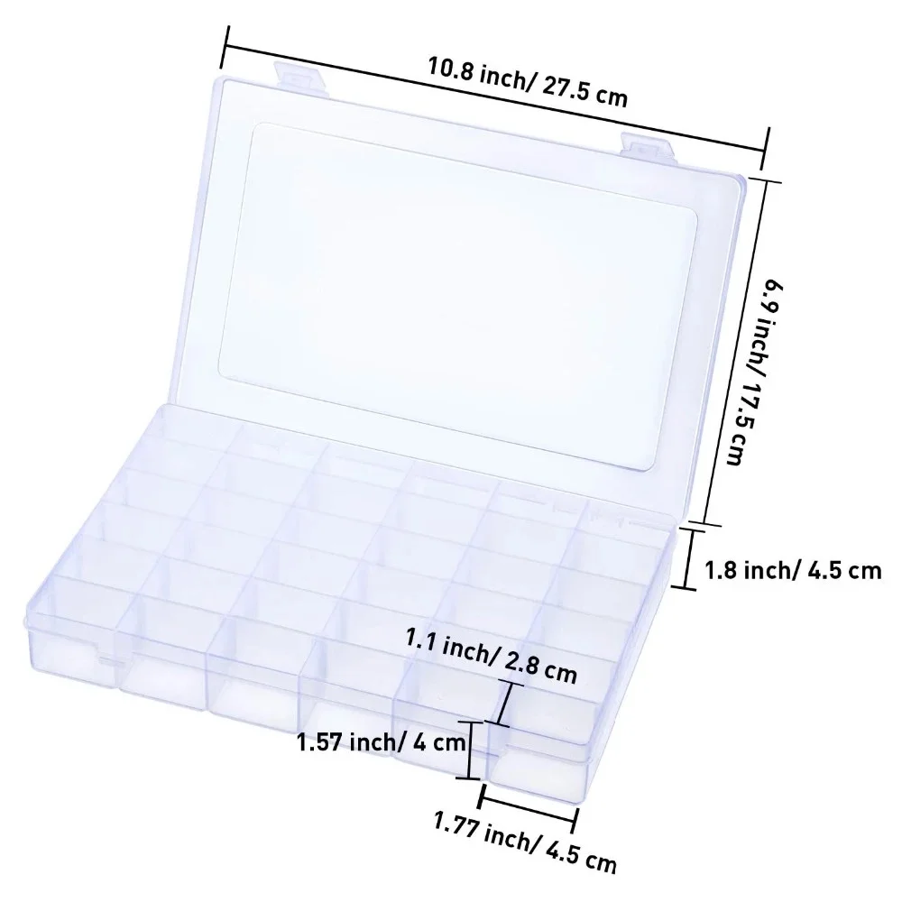 

36 Grids Plastic Embroidery Floss Cross Stitch Organizer Storage Box For Floss Bobbins For Storage Holder Sewing Tools Lego
