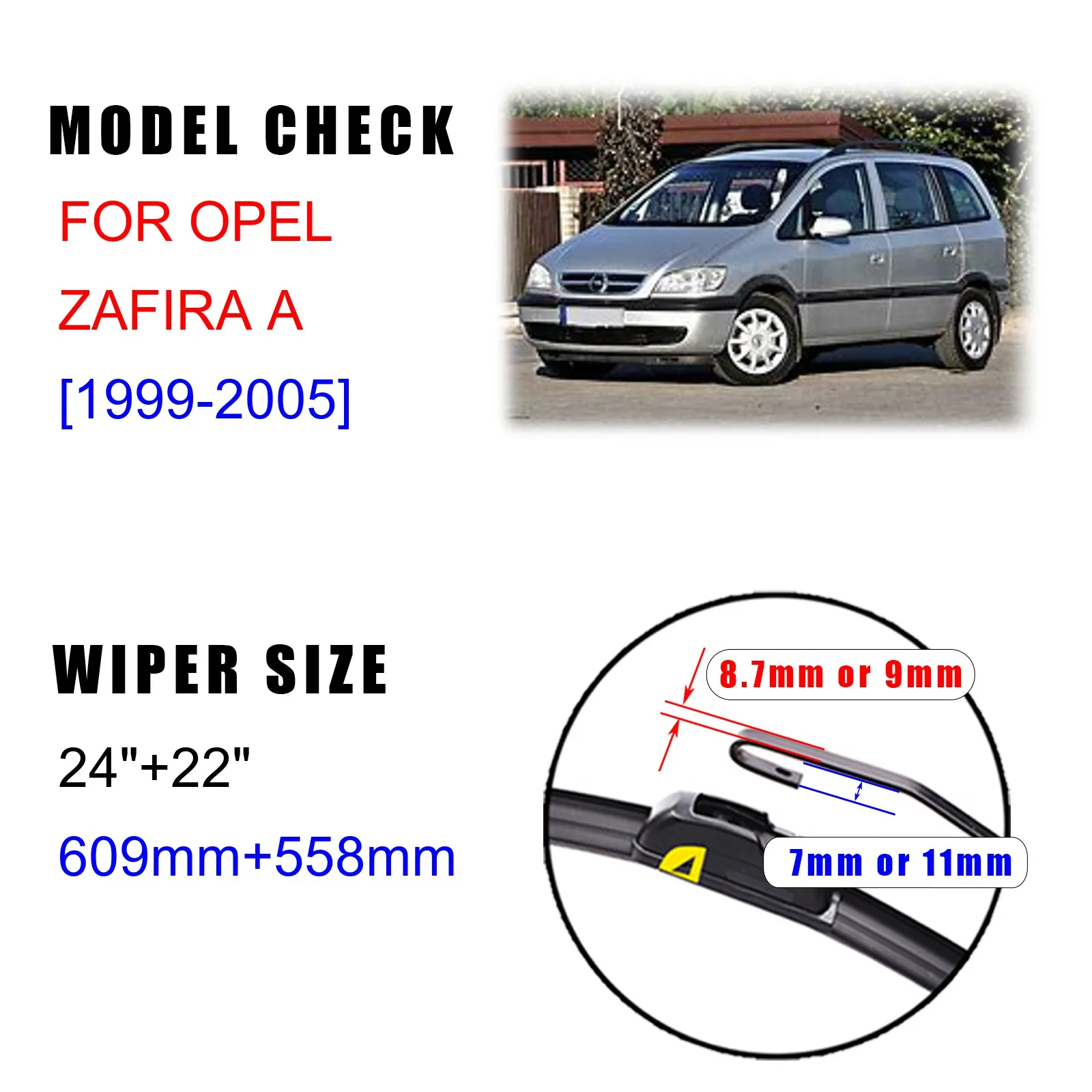 Щетки стеклоочистителя передние для Opel Zafira A 1999 2000 2001 2002 2003 2004 2005 | Автомобили и