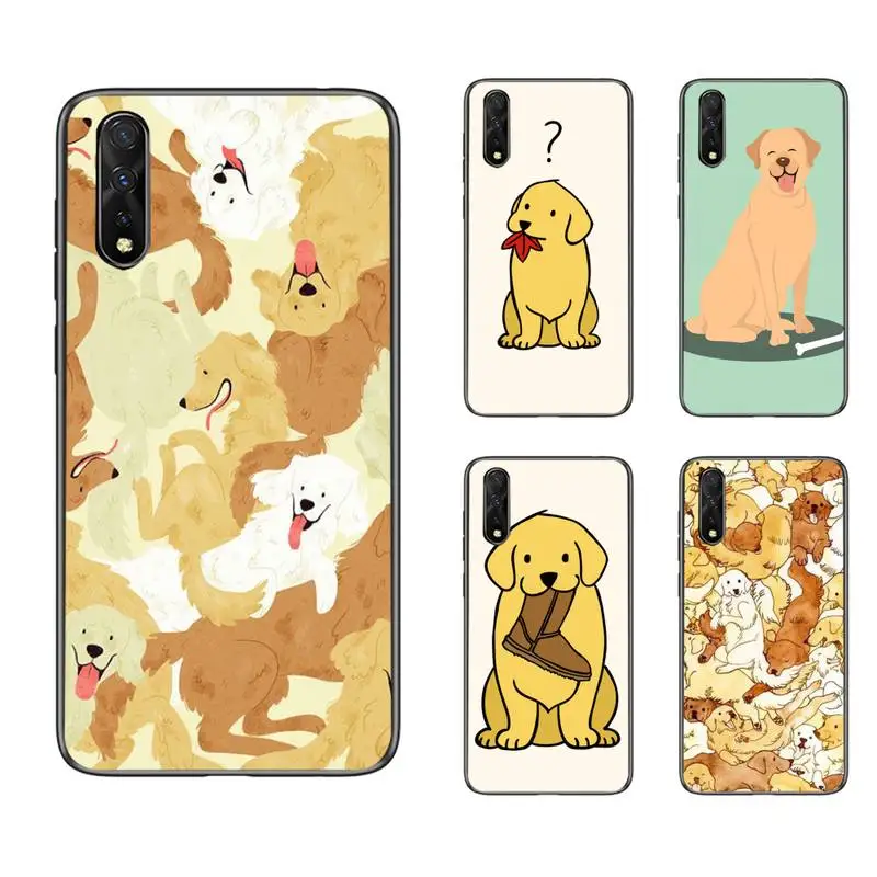 

Cartoon Golden Retriever Dog Phone Case For Samsung A10S A12 A02 A20E M30 A31 A32 A40 A50 S A52 A51 A70 A71 A80 Cover Coque