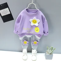 new spring toddler clothing cotton suit children girls girls cartoon t shirt sports pants 2pcsset kids clothes baby tracksuits
