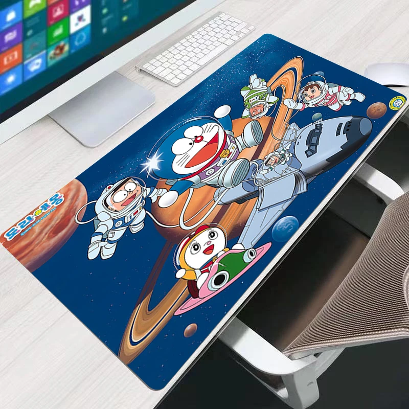 

Doraemon Large Mouse pad 90x40 Fury Professional E-sports gamers speed mini pc Gaming Rubber keyboard notbook desk mat mousepad