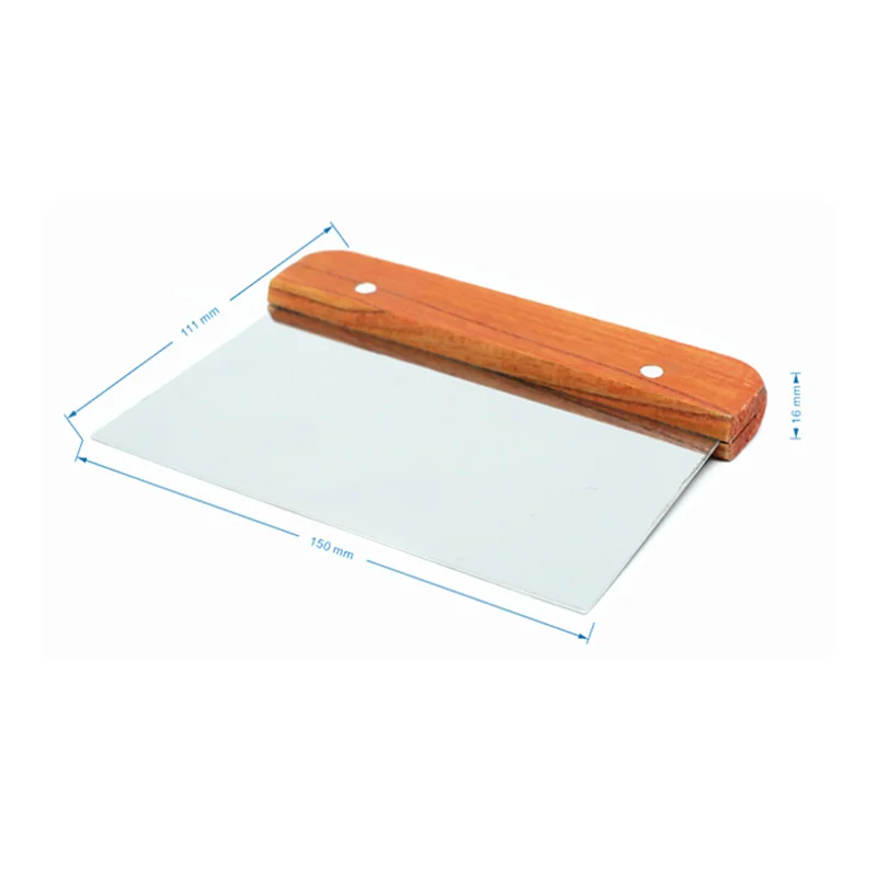 Скребок для теста и помадки из нержавеющей стали резак выпечки тортов лопатки