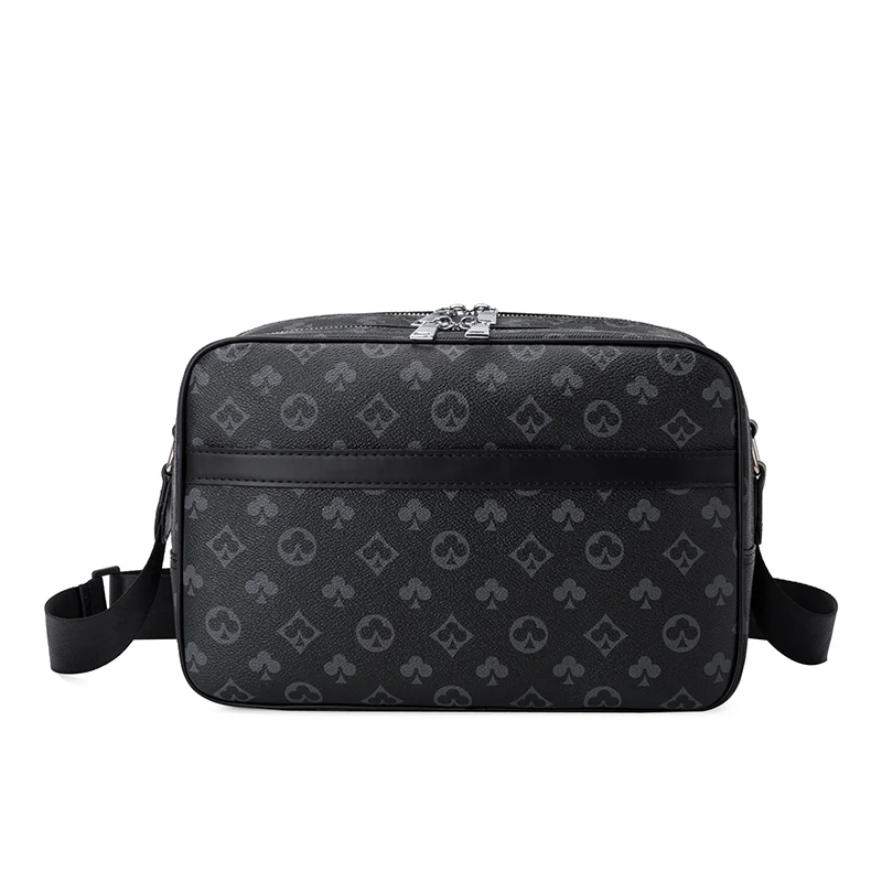 

High Capacity Printing European and American Shoulder Bag Men Fashion Wild Casual Mens Camera Bag Widened Crossbody Shoulder Bag