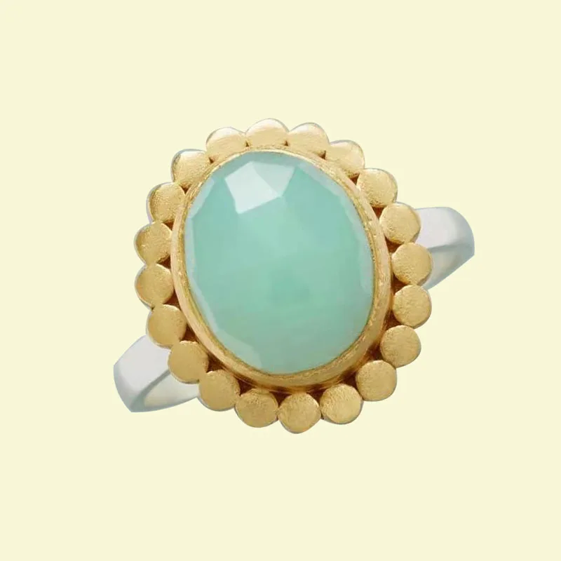 

Hot Sale Beautiful Sunflower Light Green Oval Silver Color Alloy Female Ring for Women Party Jewelry Accessories
