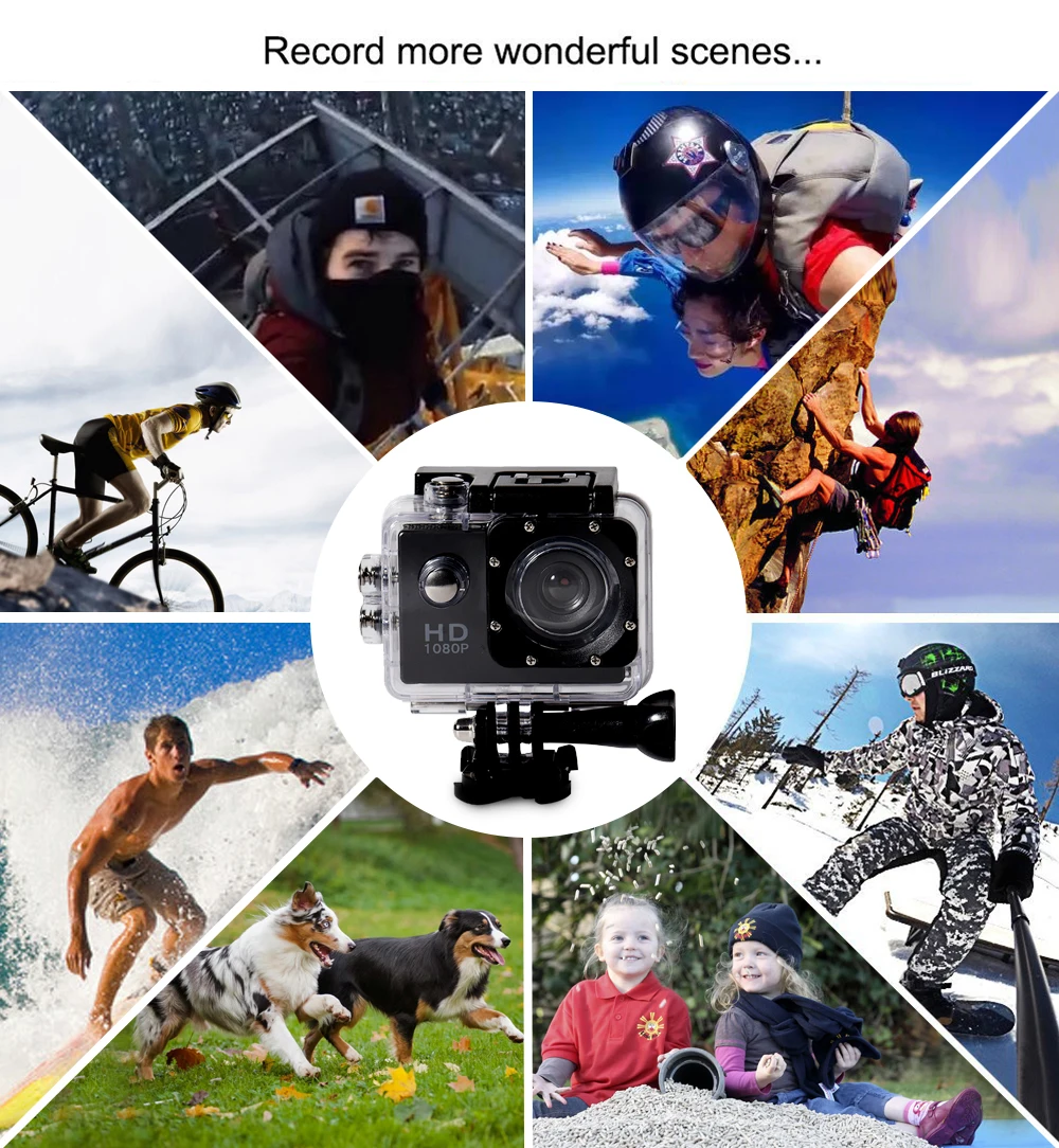 Профессиональная Экшн-камера для занятий спортом на открытом воздухе