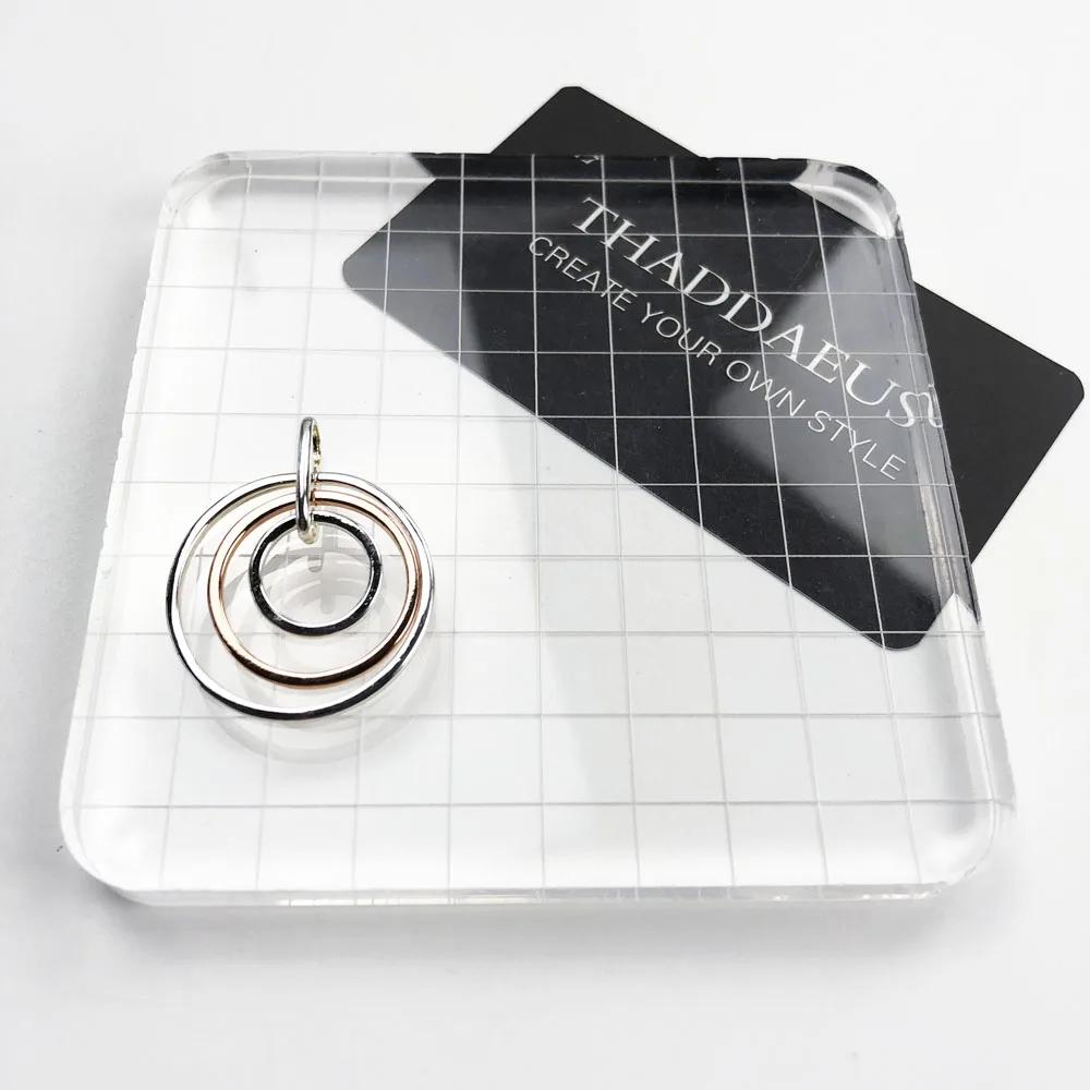 Кулон три круга розовый 2019 абсолютно новый стиль Весенняя мода ювелирные изделия