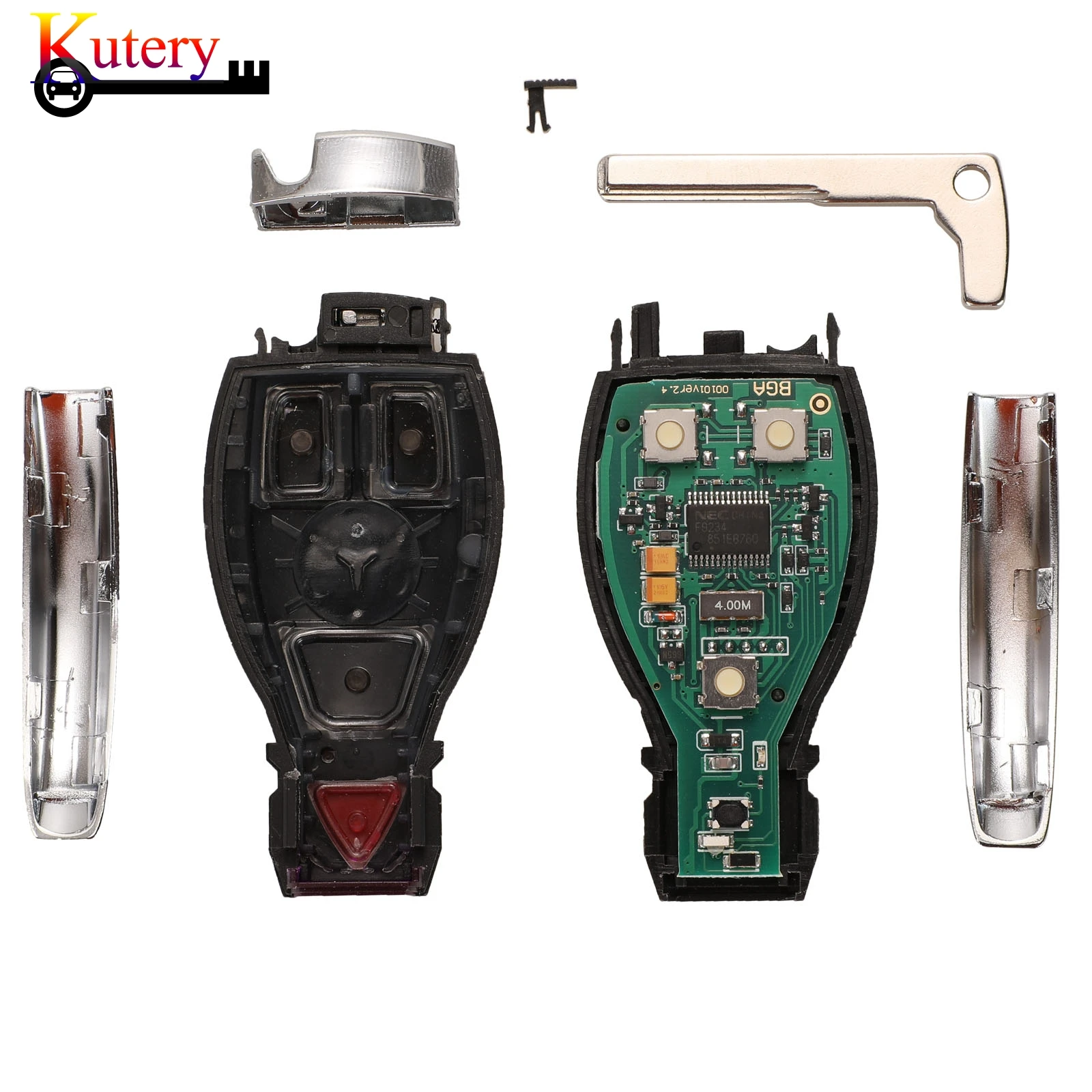 

Kutery Original Remote Smart Car Key For Mercedes BENZ E S 2Supports NEC BGA Style 2/3/4 Buttons 315Mhz / 433Mhz