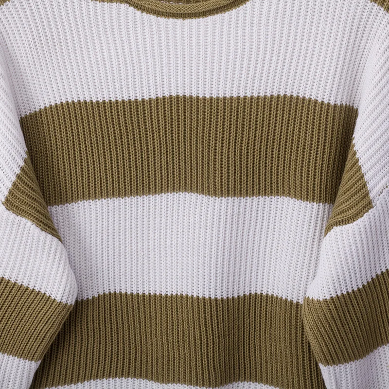 Fitshinling повседневные женские свитера в полоску с длинными рукавами и пуловеры 2019