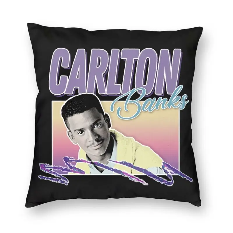 

Modern 90s Style Aesthetic Fresh Prince Of Bel Air TV Show Cushion Cover Polyester Carlton Banks Pillow Case Home Decorative