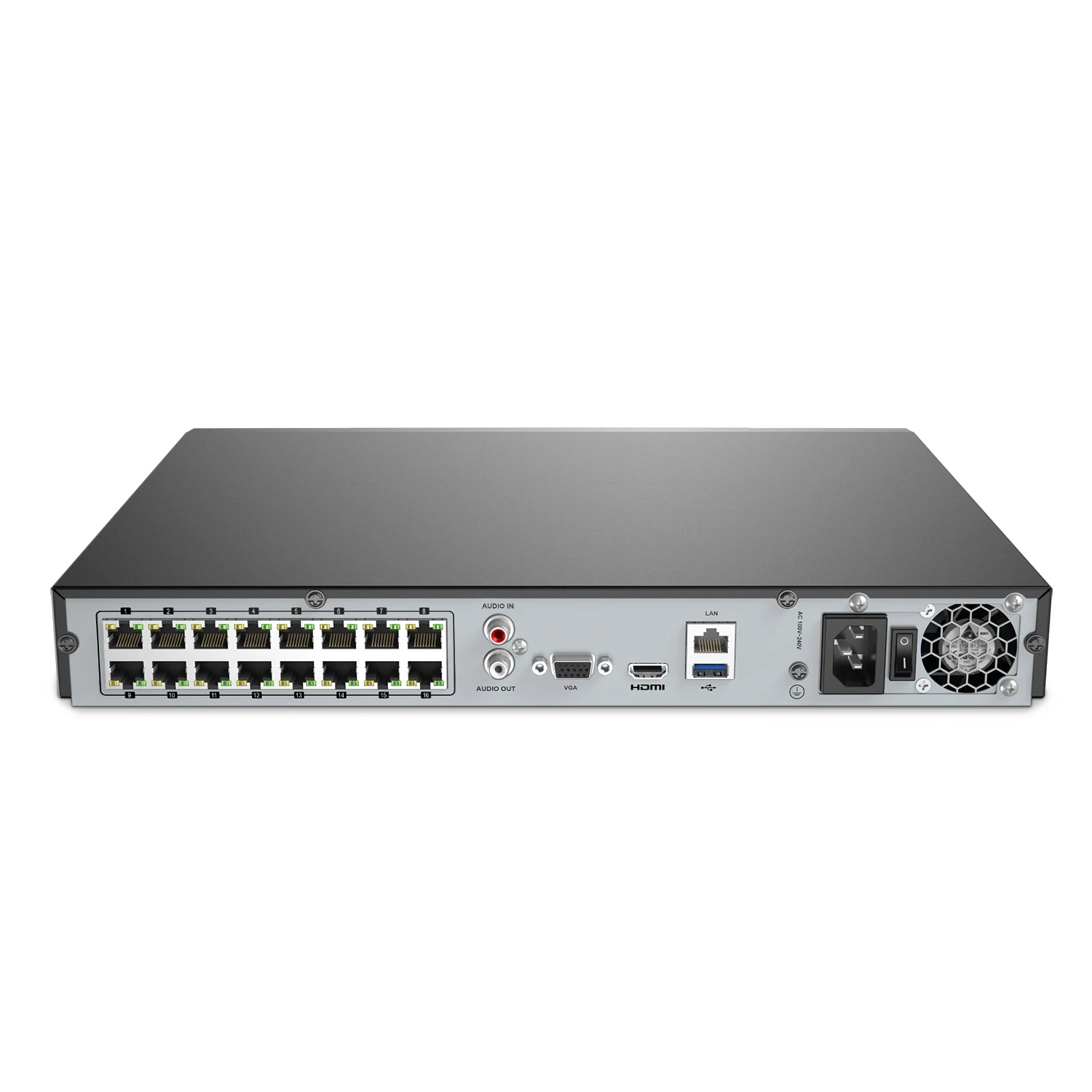 ANNKE 16CH 8MP POE NVR 4K сетевой видеорегистратор NVR для POE ip-камеры P2P облачная функция Plug And Play