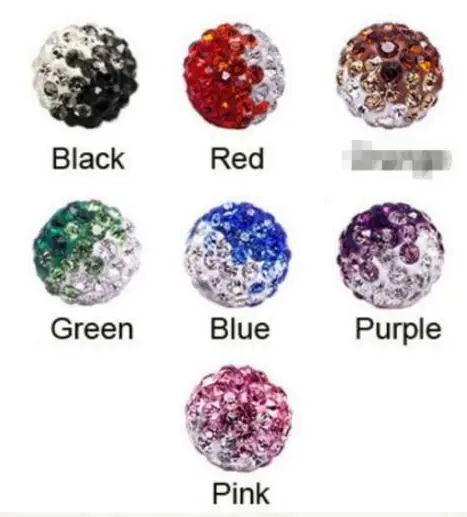 10 мм 50 шт./лот разноцветные градиентные цветные браслеты диско Круглые diy бусины
