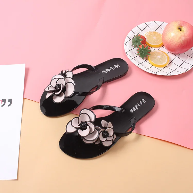 

Summer new flowers ladies flip flops ladies slippers indoor and outdoor sandals flip flops beachwear flat slippersslipperswomen