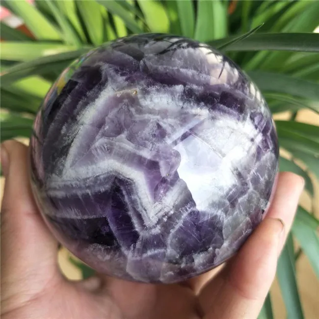 

Natural Healing Crystal Dream Amethyst Sphere Ball 75MM-80MM for Decoration