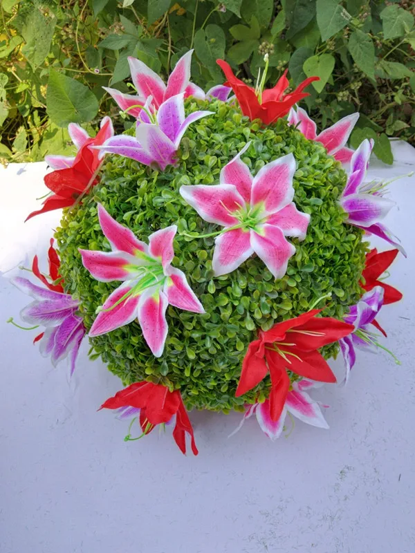 Искусственное растение пластиковый арахисовый лист соломенный шар для гостиной