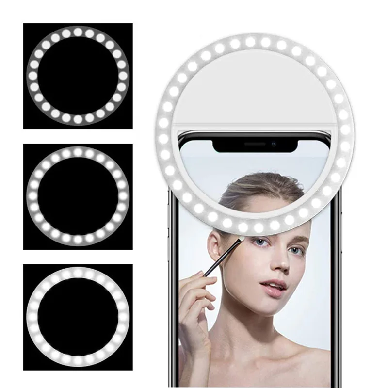 Кольцевой светодиодный светильник для селфи iPhone 12 11 iPad Xiaomi планшетов сотовых