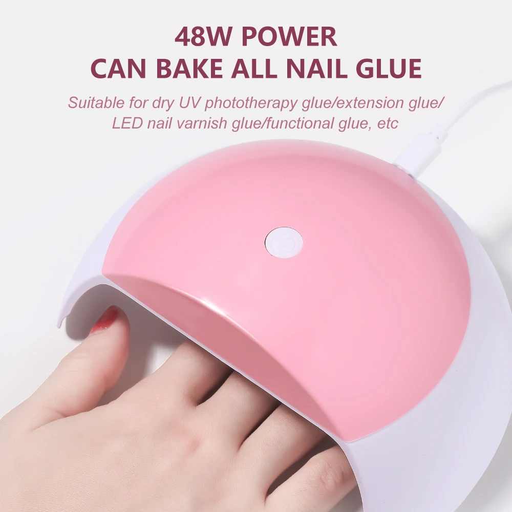 

48W Nail Dryer UV Nails Lamp For Manicure Dry Nail Drying Gel Ice Polish Lamp LED Auto Sensor 60s 80s 99s Nail Dryer Art Tool