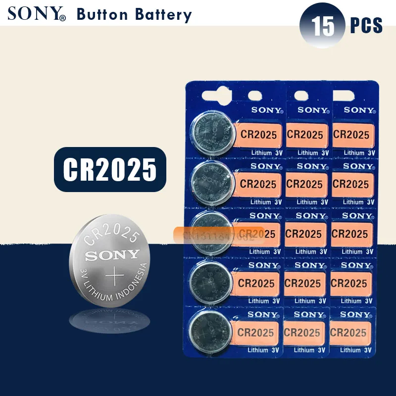 Оригинальные батарейки-таблетки SONY cr2025 Литиевые Батарейки для часов
